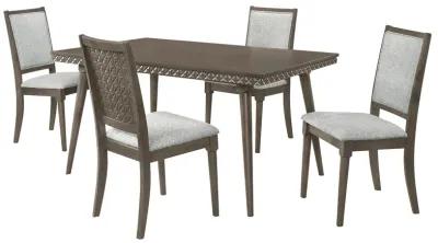 Onslow - 5-Piece Rectangular Dining Set - Dark Brown