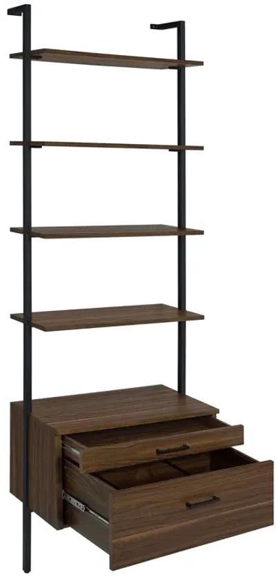 Owens - 3-Piece Wall Mounted Bookshelf Set - Walnut