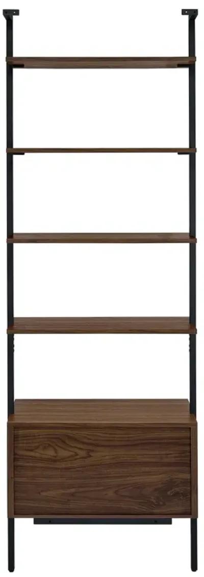 Owens - 3-Piece Wall Mounted Bookshelf Set - Walnut