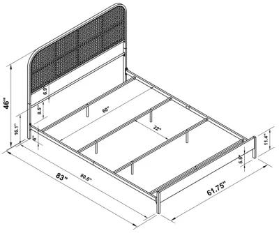 Amherst - Radio Weave Rattan Metal Bed