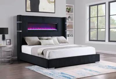 Tisdall - Upholstered  Fireplace Bed