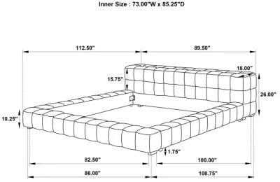 Trinity - Upholstered Platform Bed