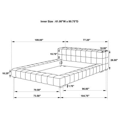 Trinity - Upholstered Platform Bed