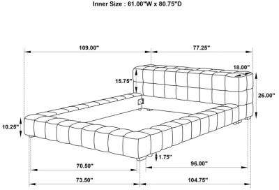 Trinity - Upholstered Platform Bed