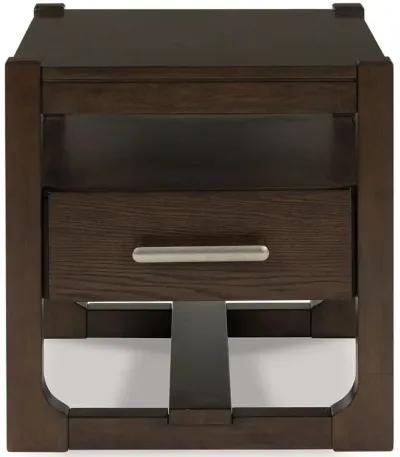 Breckington - Dark Brown - Square End Table