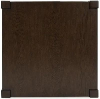 Breckington - Dark Brown - Square End Table