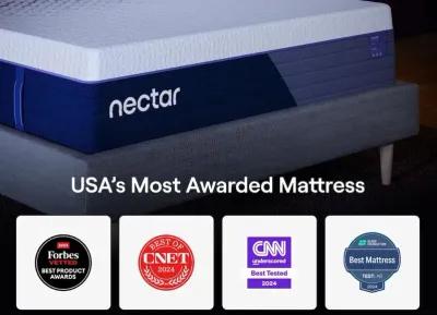 Nectar Luxe Hybrid 5.1 - White - Mattress