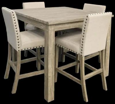 5 Piece Square Pub Dining Room Set