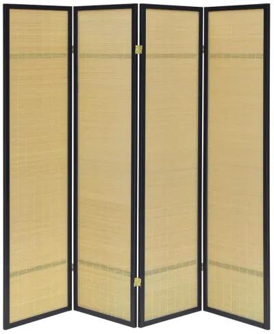 Pearce - 4-Panel Bamboo Room Divider Folding Screen - Natural