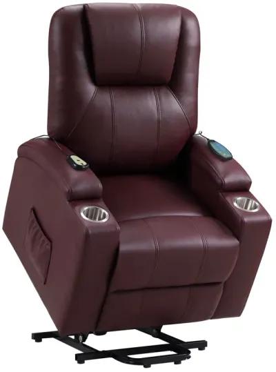 Armstrong - Upholstered Power Lift Massage Recliner