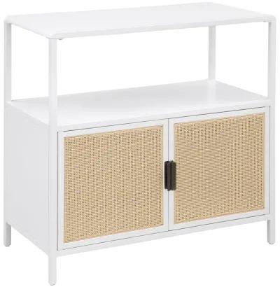 Amherst - 2-Door Radio Weave Cane Metal Accent Cabinet