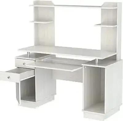 Computer Desk With Three Drawers - White