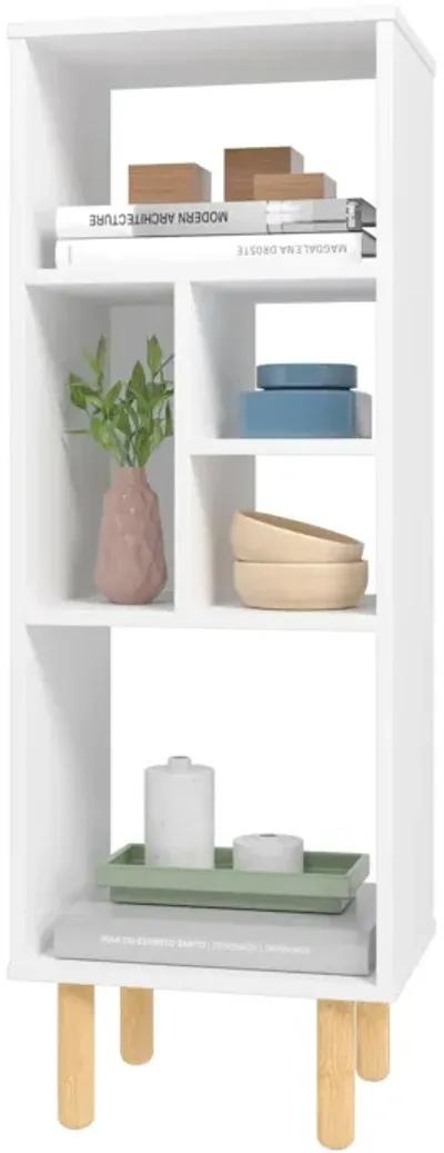 White Modern Abstract Open Shelving Unit - Iko