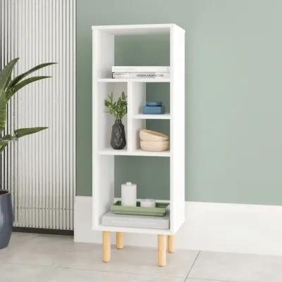 White Modern Abstract Open Shelving Unit - Iko