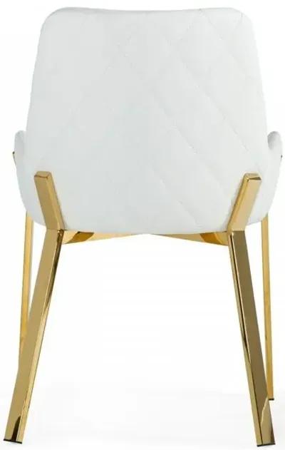 Dining Chair - White Gold