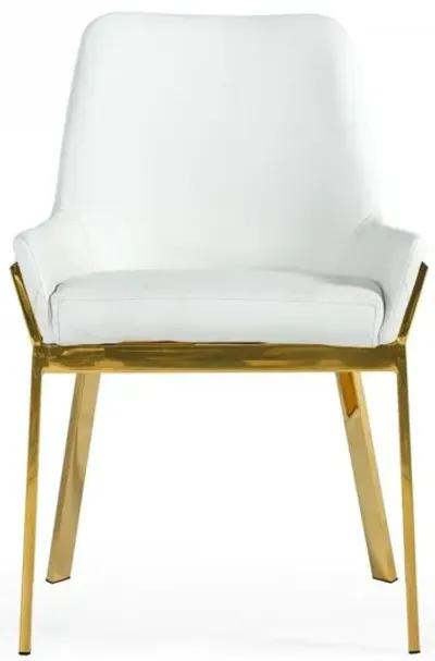 Dining Chair - White Gold