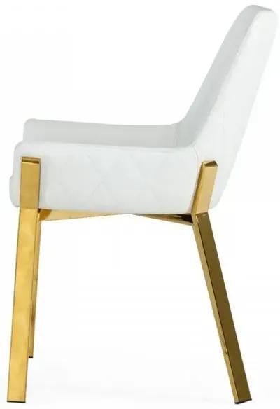 Dining Chair - White Gold