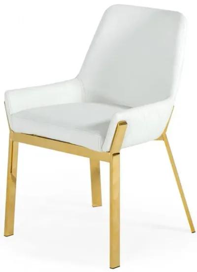 Dining Chair - White Gold