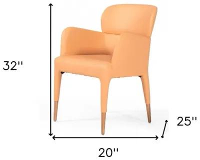 Rosegold Dining Chair - Peach