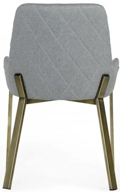 Brass Dining Chair - Gray Antique