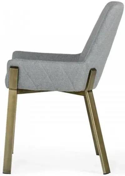 Brass Dining Chair - Gray Antique