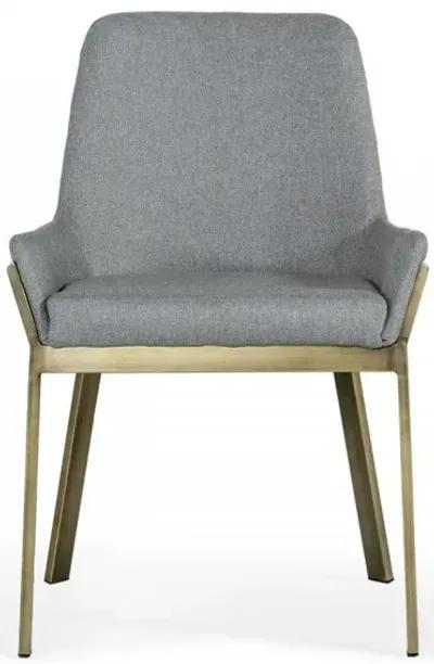 Brass Dining Chair - Gray Antique