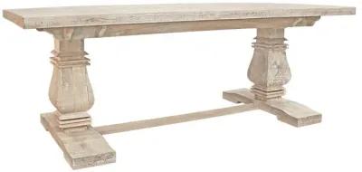 Rectangular Solid Wood Dining Table - Light Brown