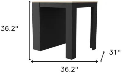 Kitchen Island With Storage - Black / Brown