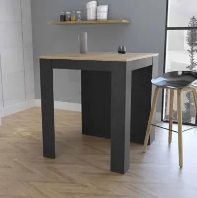 Kitchen Island With Storage - Black / Brown