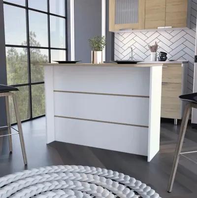 Kitchen Island With Storage - White