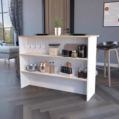 Kitchen Island With Storage - White