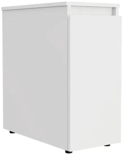 One Drawer Bathroom Storage Cabinet - White