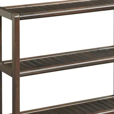 Shoe Rack Shelving Unit - Espresso Brown