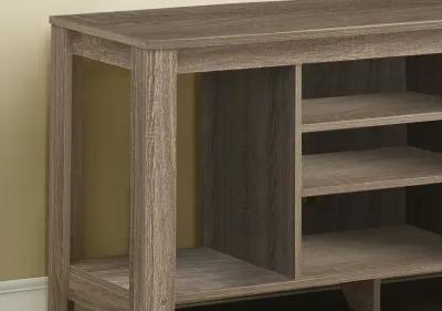 Open Shelving, TV Stand - Deep Taupe