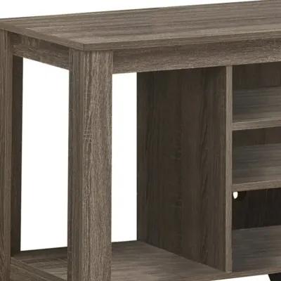 Open Shelving, TV Stand - Deep Taupe