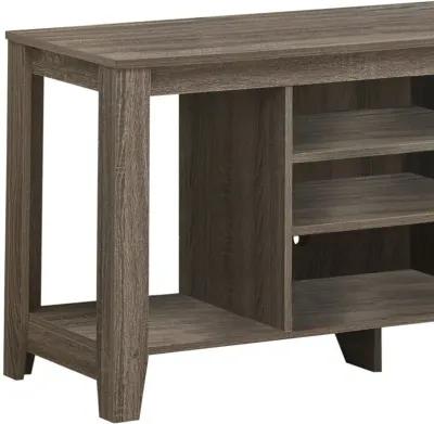 Open Shelving, TV Stand - Deep Taupe