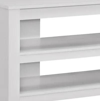 Particleboard Open Shelving TV Stand - White