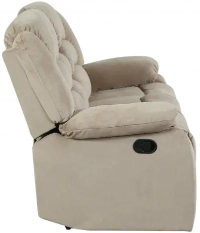 2 Piece Indoor Microsuede Five Person Seating Set - Beige