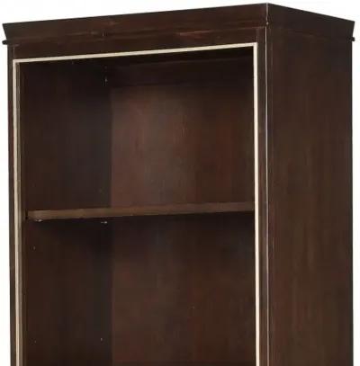 Wood Entertainment Center (Set Of 2) - Cherry Metal