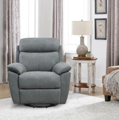 Fabric Power Recliner With Usb - Gray