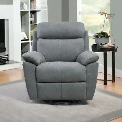 Fabric Power Recliner With Usb - Gray