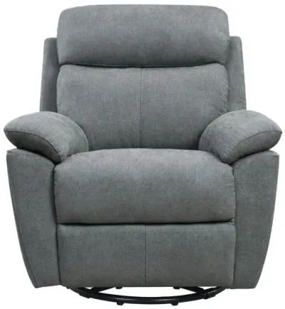 Fabric Power Recliner With Usb - Gray