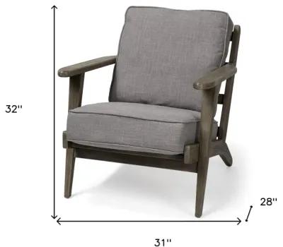 Arm Chair - Gray / Brown