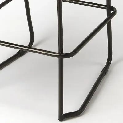 46" Iron Bar Chair - Brown / Black