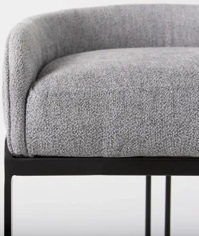 32.68" Low Back Bar Height Bar Chair - Gray / Black