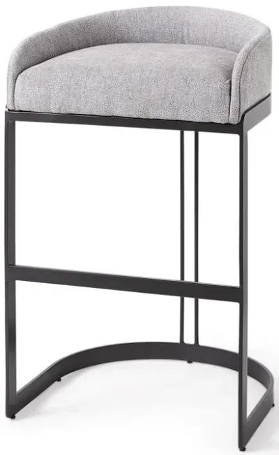 32.68" Low Back Bar Height Bar Chair - Gray / Black