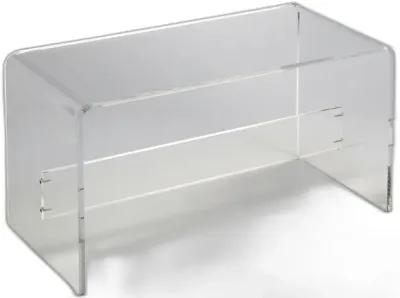 Modern Chic Acrylic Bench - Clear