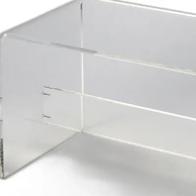 Modern Chic Acrylic Bench - Clear