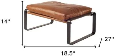 Ottoman Faux Leather - Brown