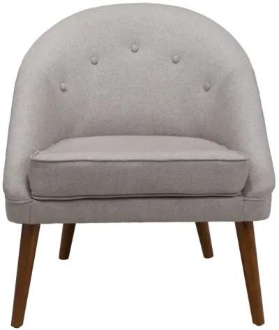 Wooden Deep Chair - Light Gray